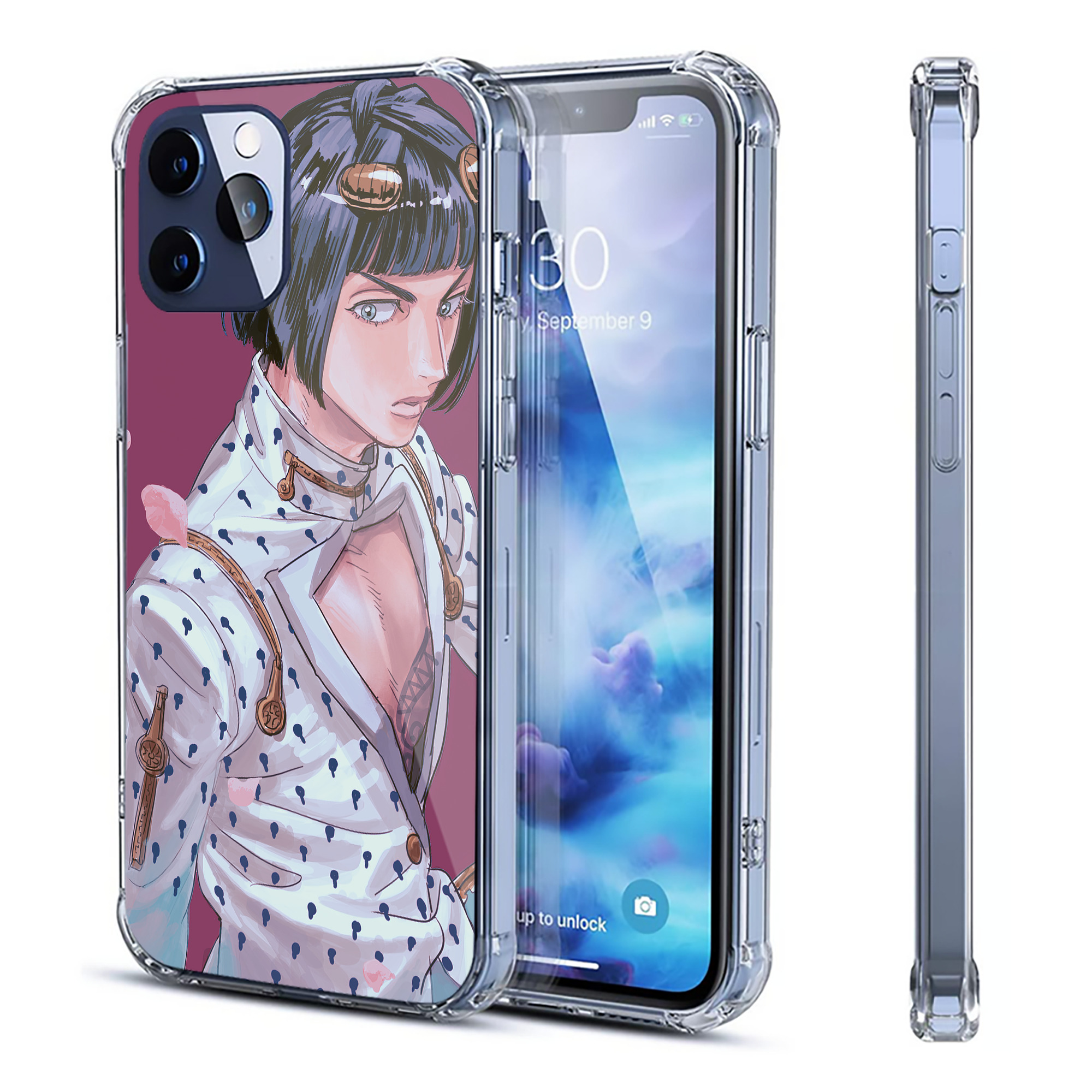 （画像用） ジョジョの奇妙な冒険 JoJo's Bizarre Adventure 【iPhone 12シリーズ対応】透明スマホケース（クリアソフトケース）